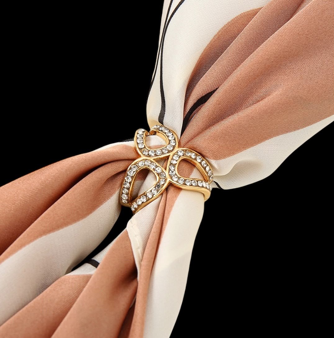 Crystal Scarf Ring