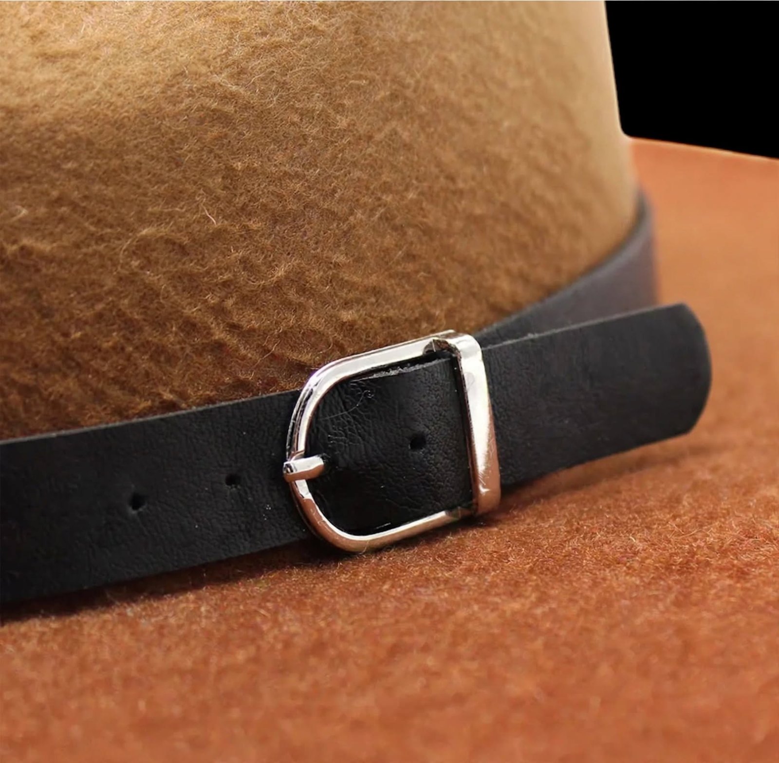 Ombré Wide-Brim Fedora, Light Brown